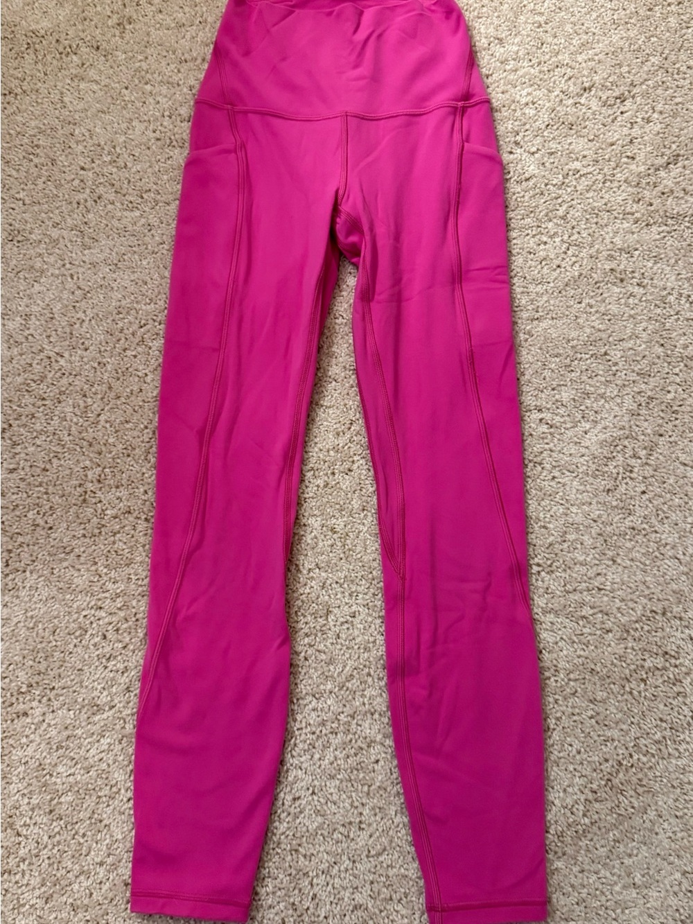 Lululemon Align High Rise Pants with Pockets, 25”, Size 2, Sonic Pink